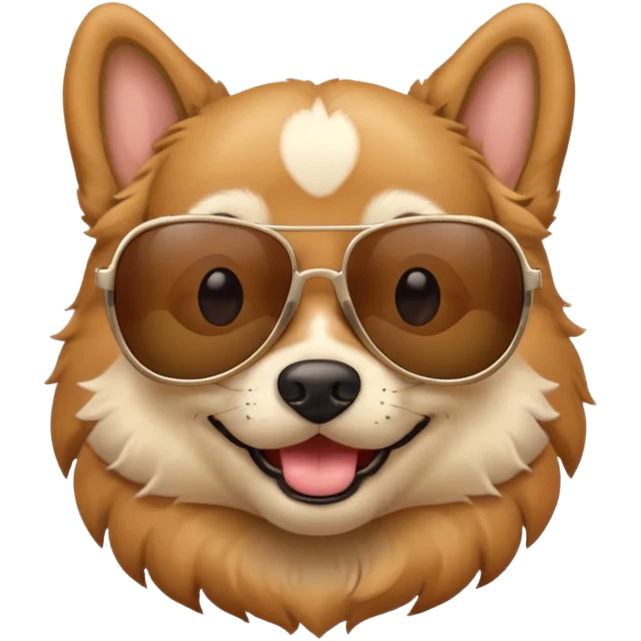 dog wearing sunglasses emoji