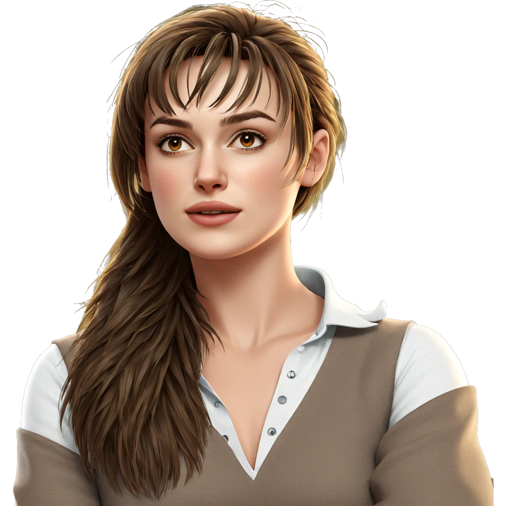 realistic portrait of girl emoji