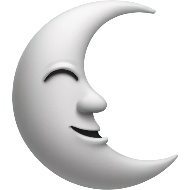 A half moon with zzz on top of it  emoji