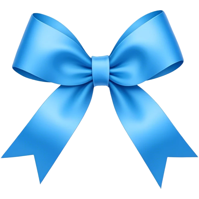 Super ultra-thin and stretched ribbon bow, as narrow as possible, single loop, no extra loops, no fluffy or rounded shapes, only one long and sleek ribbon, delicate, minimalist, NO DOUBLE LOOPS, NO THICKNESS, ONLY A SINGLE SLIM LINE blue emoji