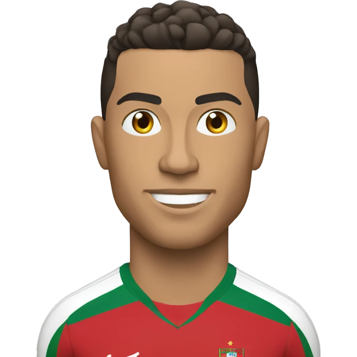Ronaldo portugal avec une coupe emoji