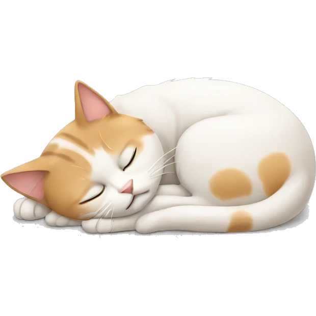 Sleeping cat emoji
