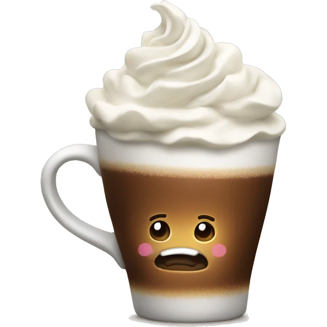 Coffee with whipped cream  emoji