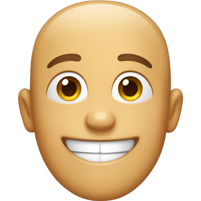 happy with normal smile emoji