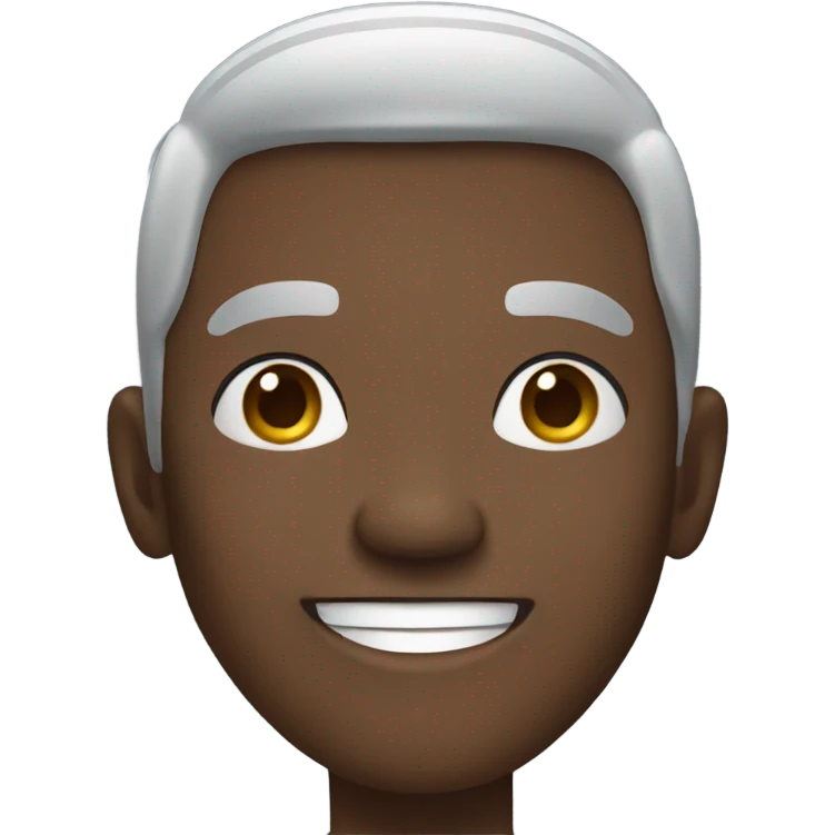 Older black male waving emoji