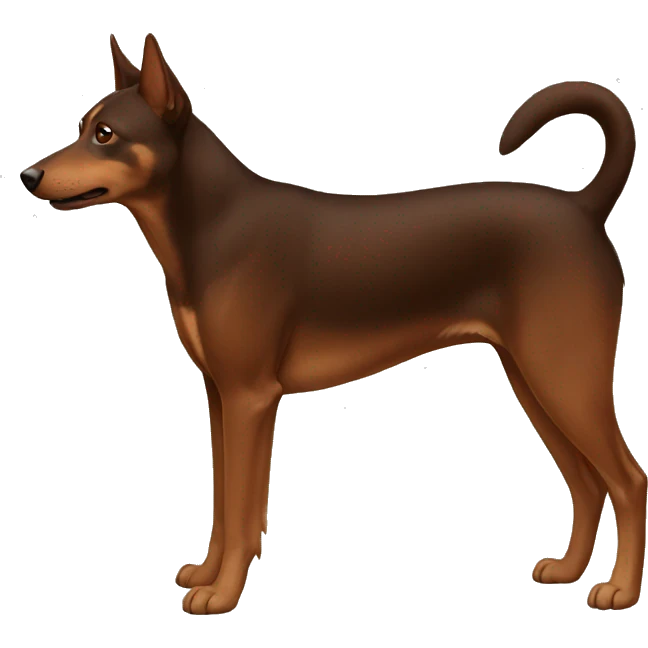 Brown Australian kelpie emoji