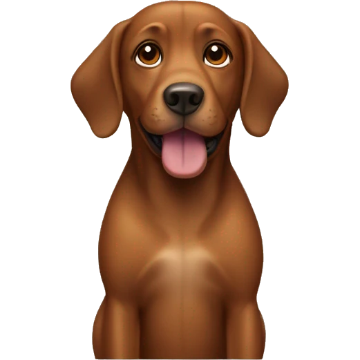 brown dog  emoji