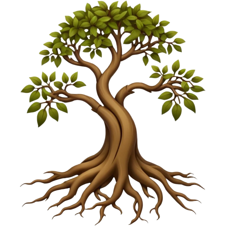 Simple sparse sapling roots emoji