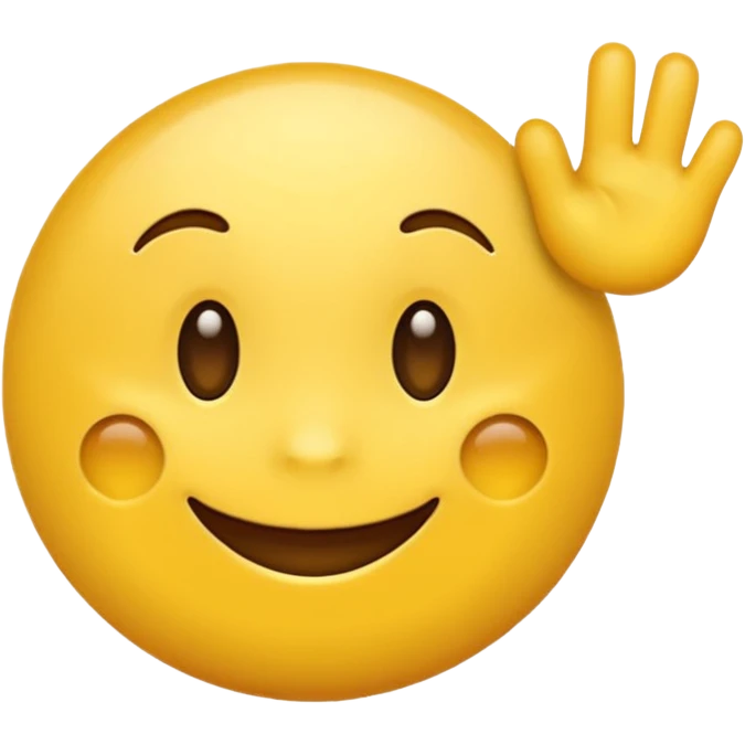 Emoji, yellow round teasing smile emoji