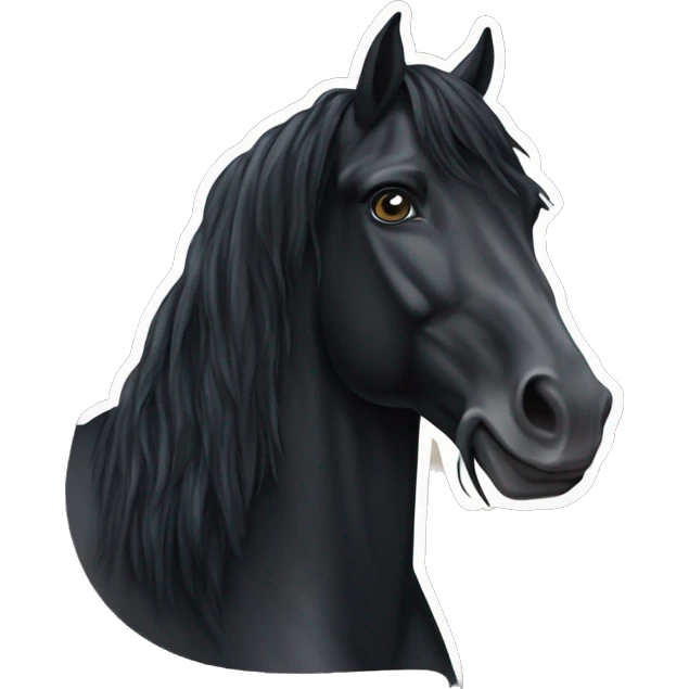 Friesian horse emoji