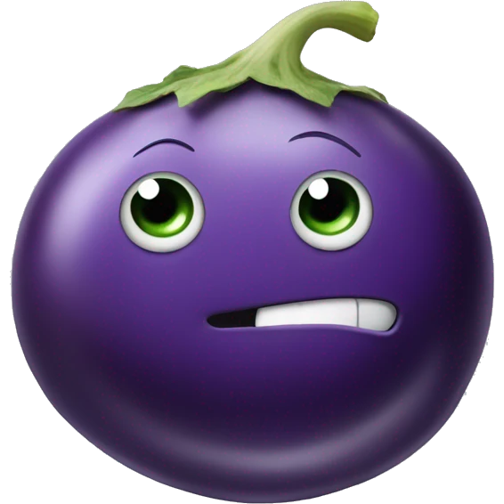 Eggplant with wheels emoji