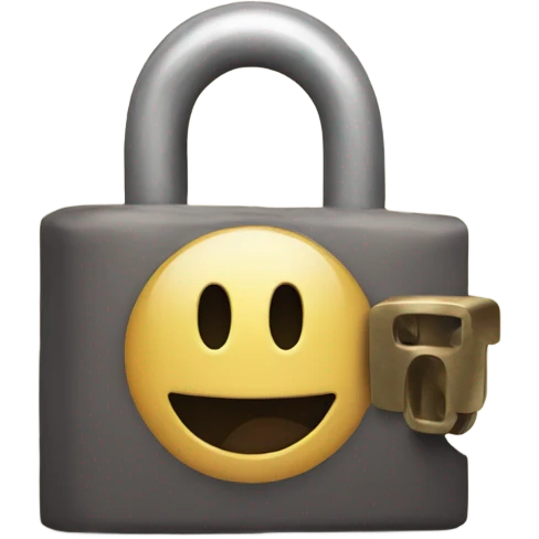 Smiling lock emoji