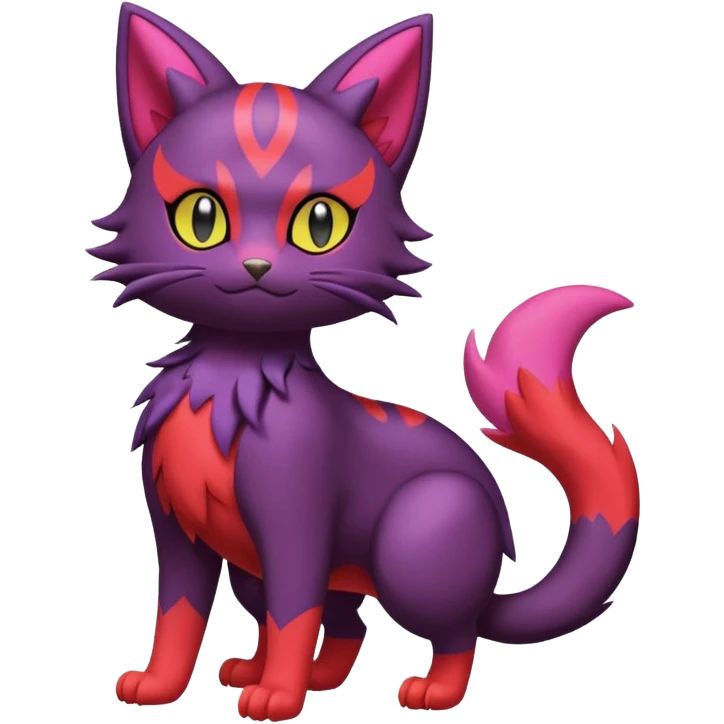 Liepard-Noibat-Litten-Skitty-Sprigatito-Pokémon-fusion-creature (full body) emoji