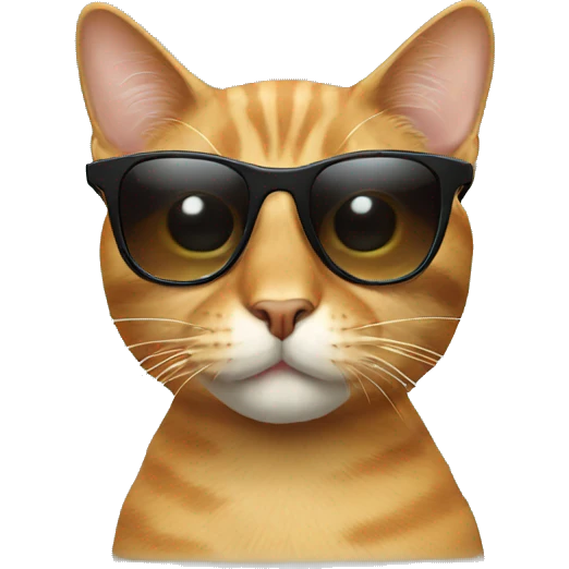 Cat with sunglasses emoji