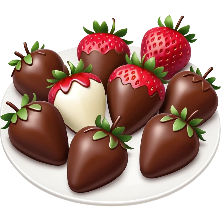 Chocolate strawberries  emoji