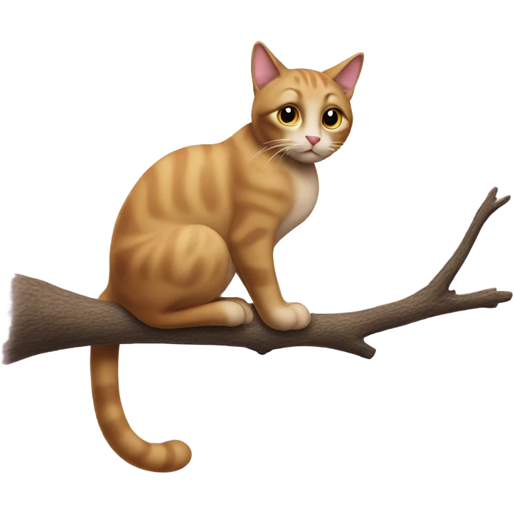 Cat in tree emoji