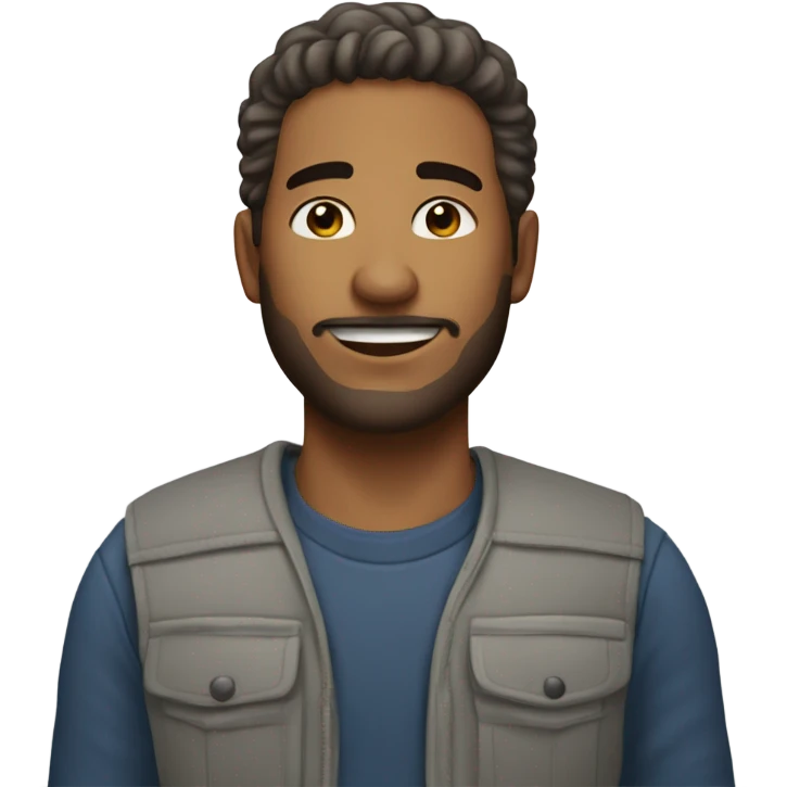 homem branco bonito emoji