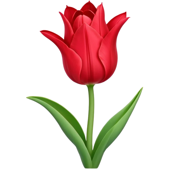 tulip flower entwined with an amaryllis flower emoji
