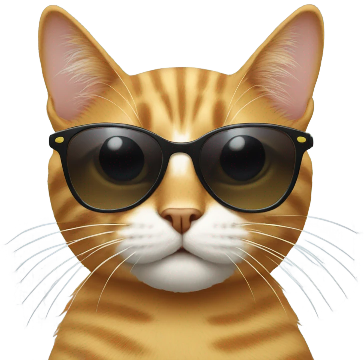 Cat with sunglasses emoji