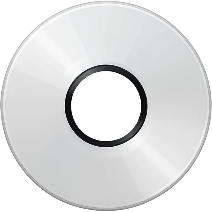 white vinyl record emoji