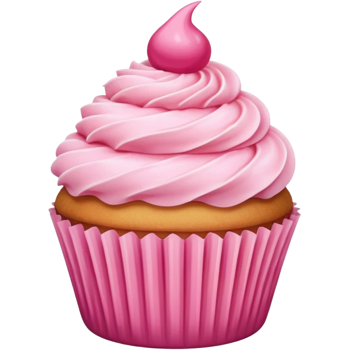 Cupcake with pink icing emoji