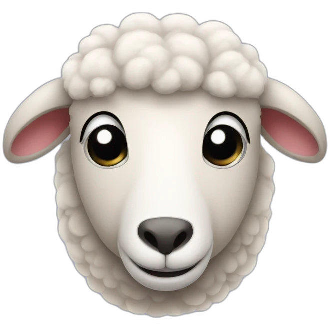 sheep with heart in the eyes emoji