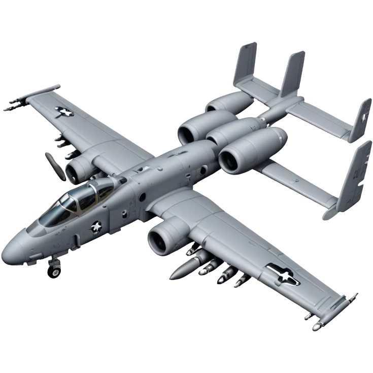A-10 Thunderbolt II - Fairchild Republic (Grey) emoji