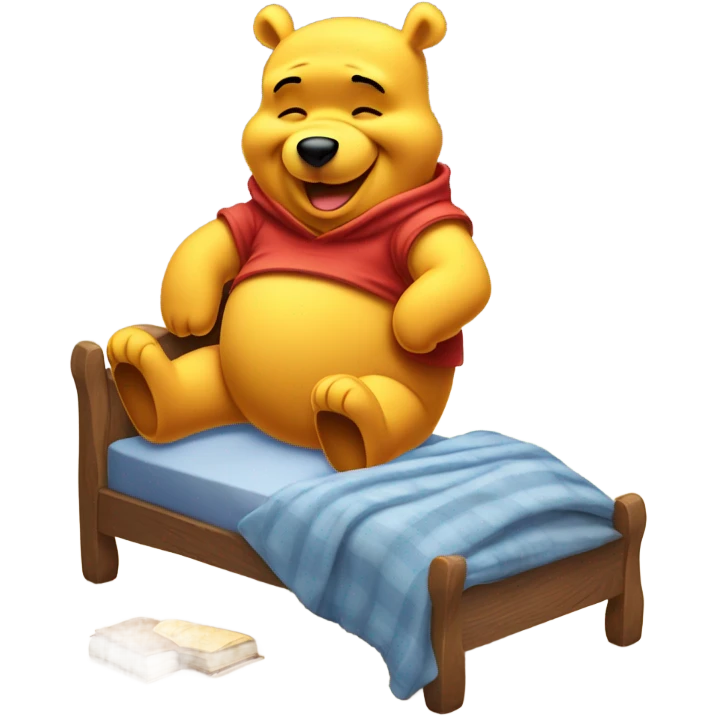 Winne the Pooh waking up emoji