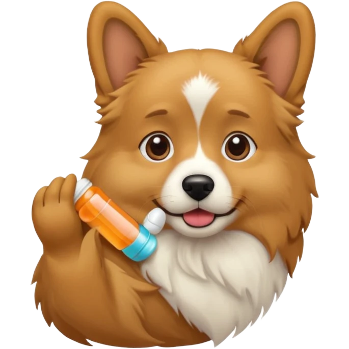dog pill emoji