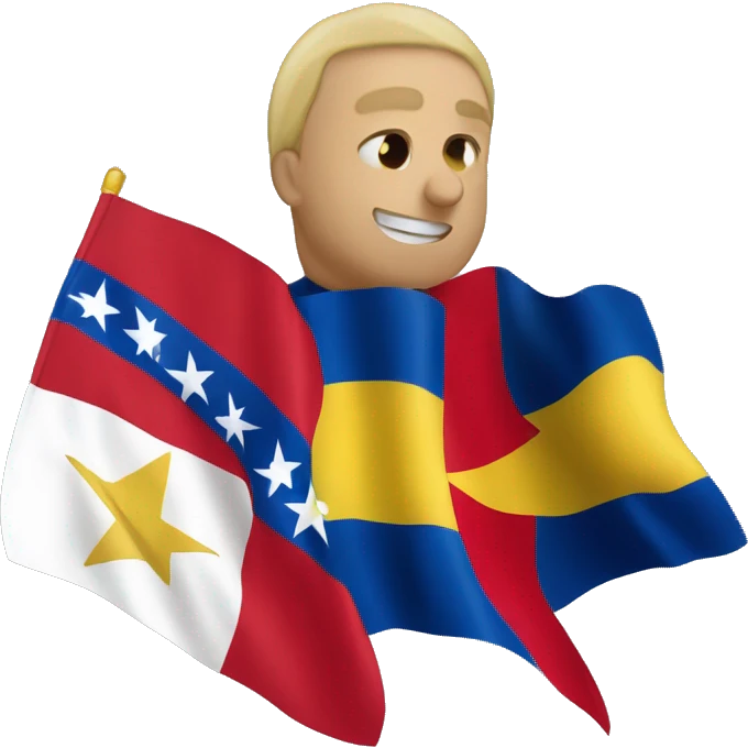 La bandera de Venezuela combinada con Perú  emoji