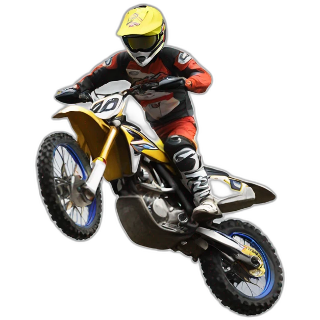 Moto cross weeling emoji