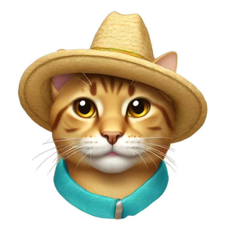 Gato con sombrero emoji
