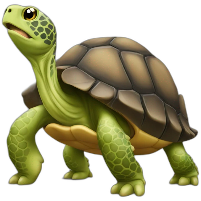 Caht sur tortue emoji
