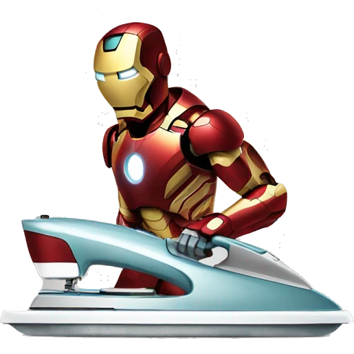 ironman ironing clothes emoji
