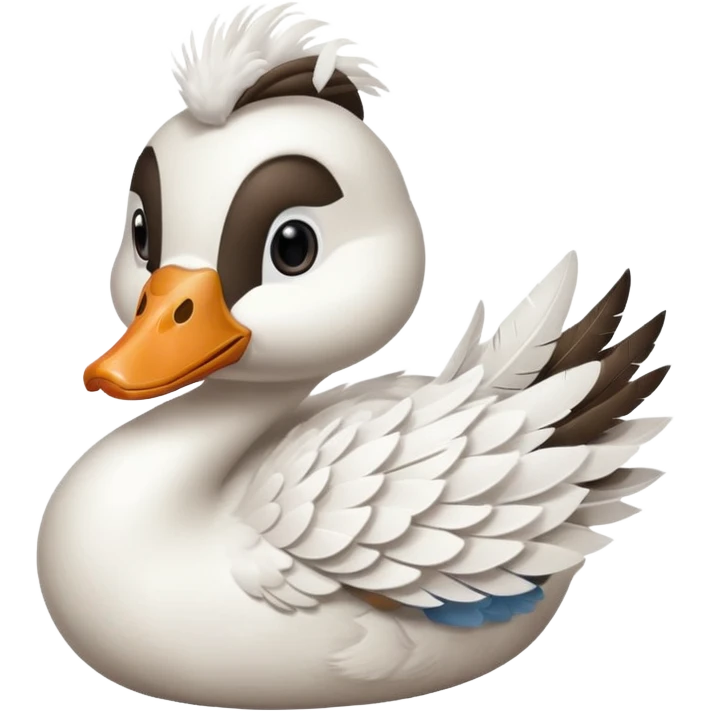  goose with bow emoji
