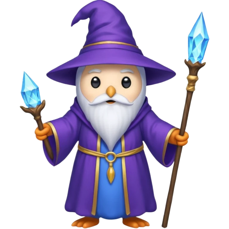 Penguin Wizard emoji