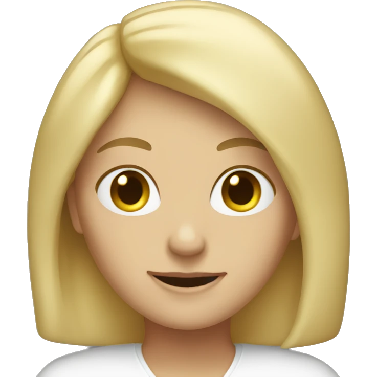 blonde woman greetin emoji