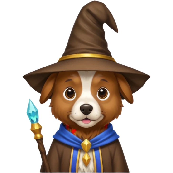 Dog wizard emoji