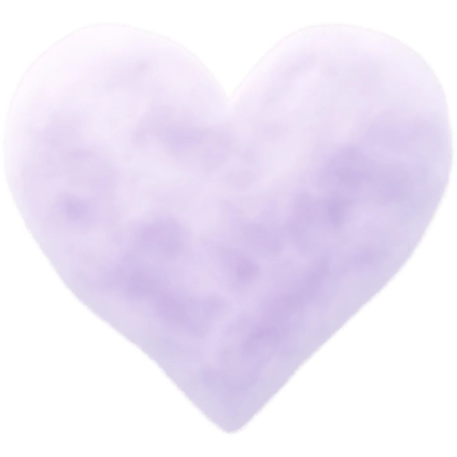 heart with a delicate lavender mist emoji