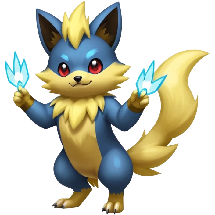 Manectric-Zorua-Yamper-Fakémon-hybrid-creature (full body)  emoji
