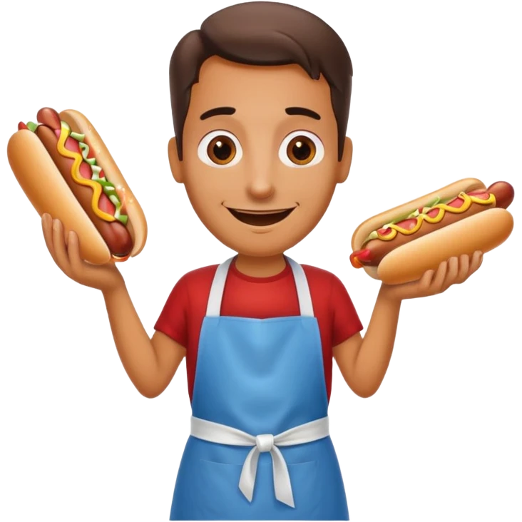 hot dog cart vendor emoji