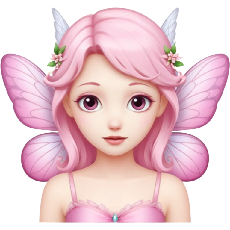 Pink fairy emoji