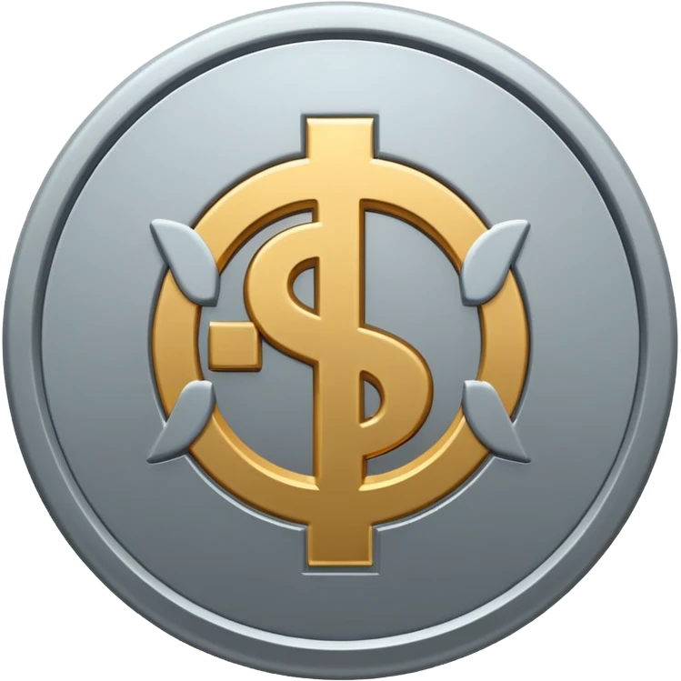 gray dollar sign SYMBOL in circle emoji