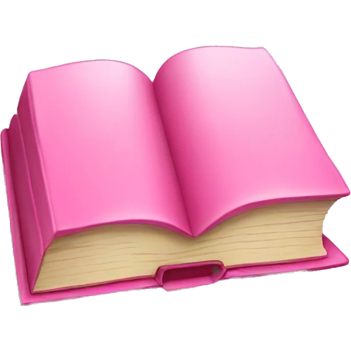 pink book emoji