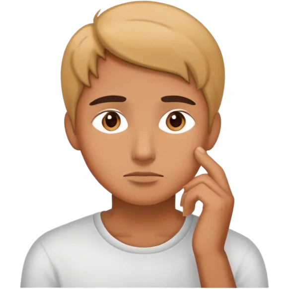 person standing thinking emoji