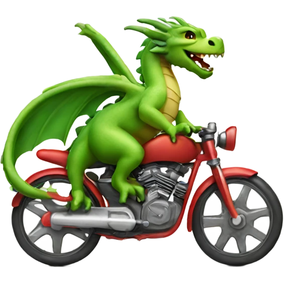 Dragon on a bike emoji