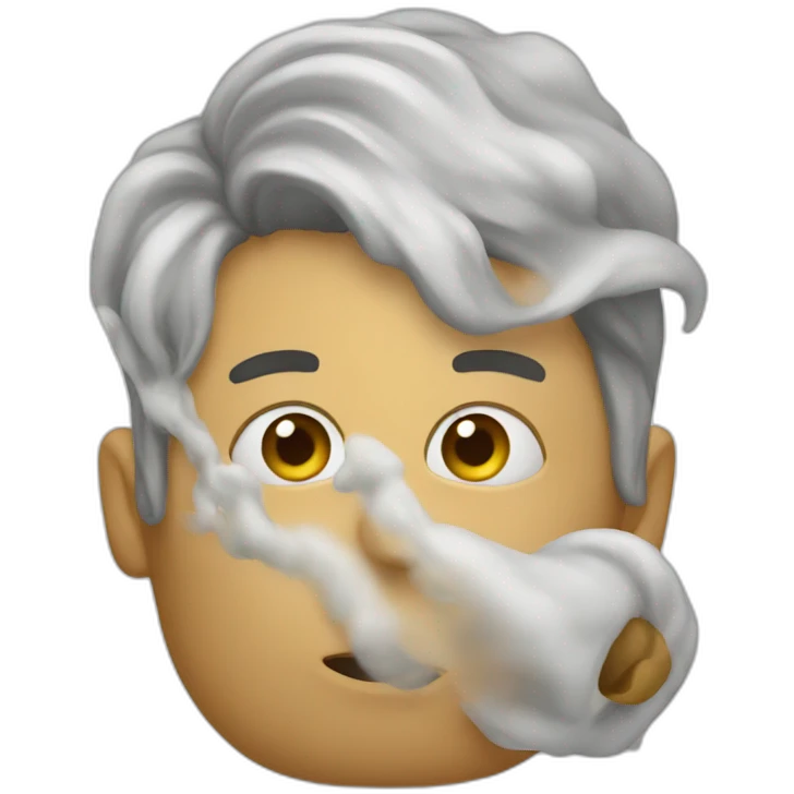 Blowing emoji