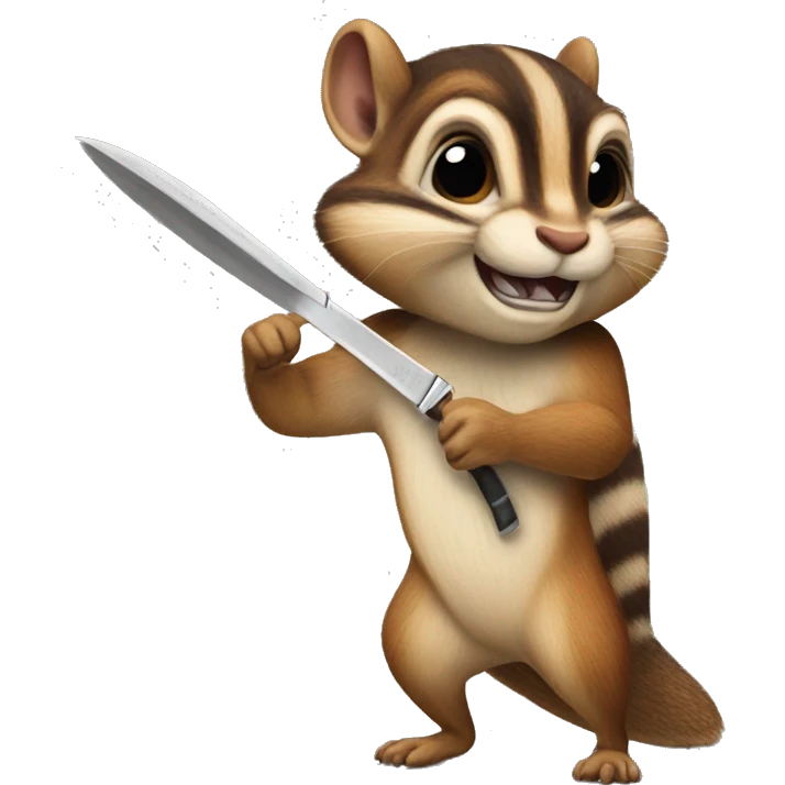 knife chipmunk emoji