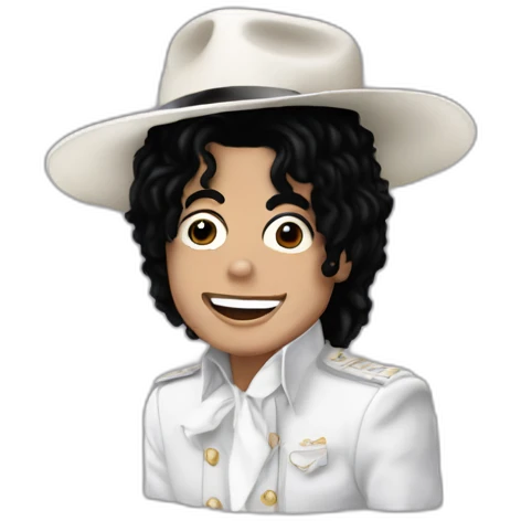 Michael Jackson qui mange des pates emoji