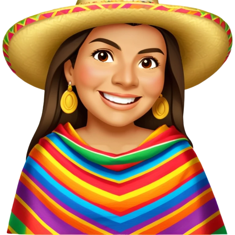 Create different emoticons with Hispanic cultural outfits using the picture emoji